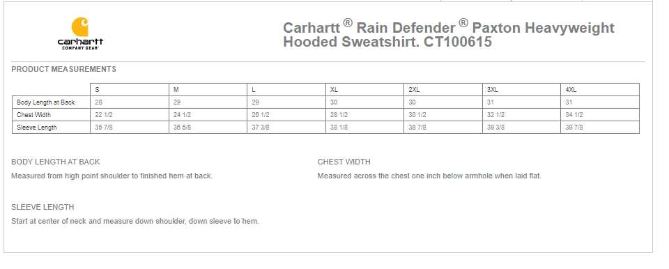 Carhartt Rain Defender Hooded Sweatshirt