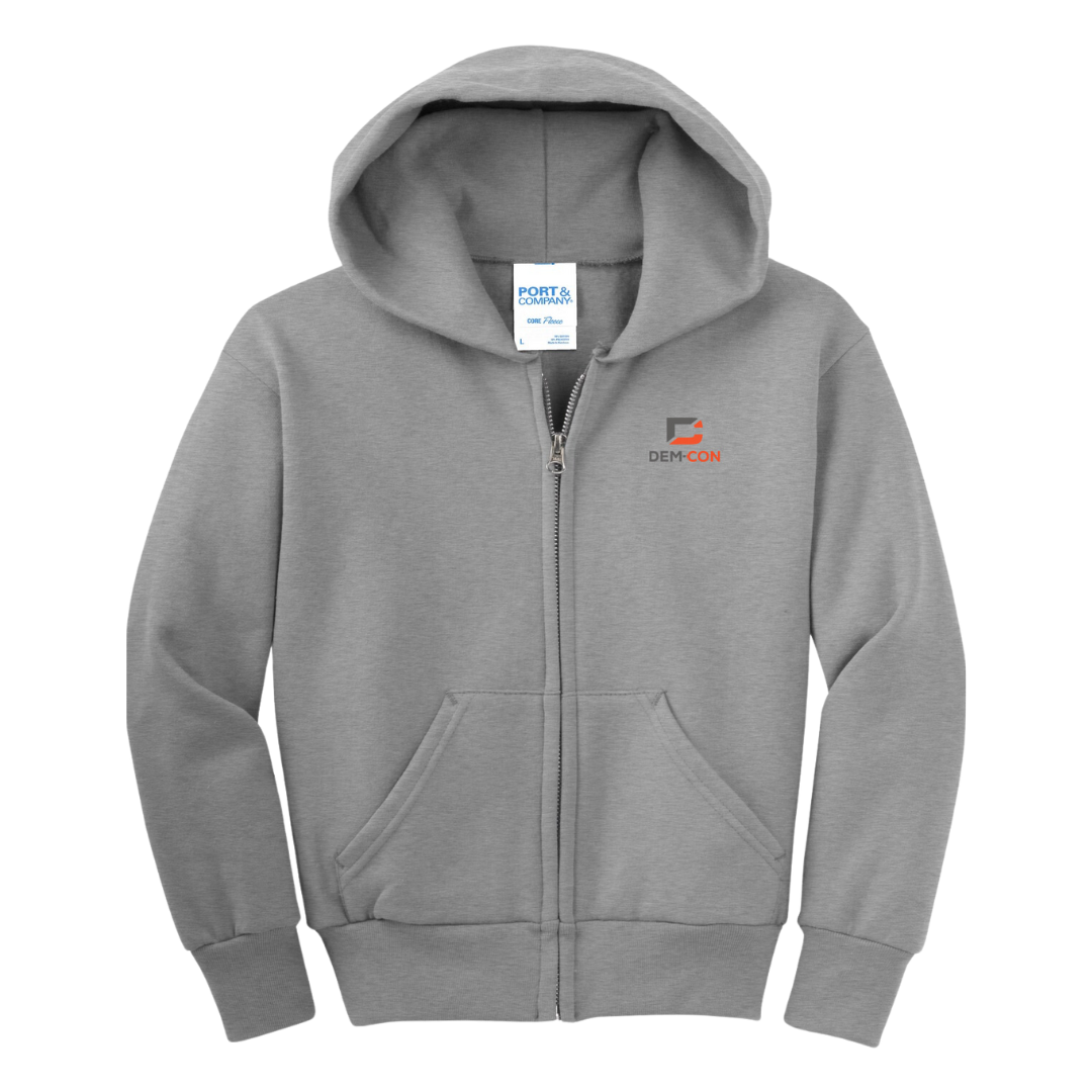 Youth Full Zip Hooded Sweatshirt