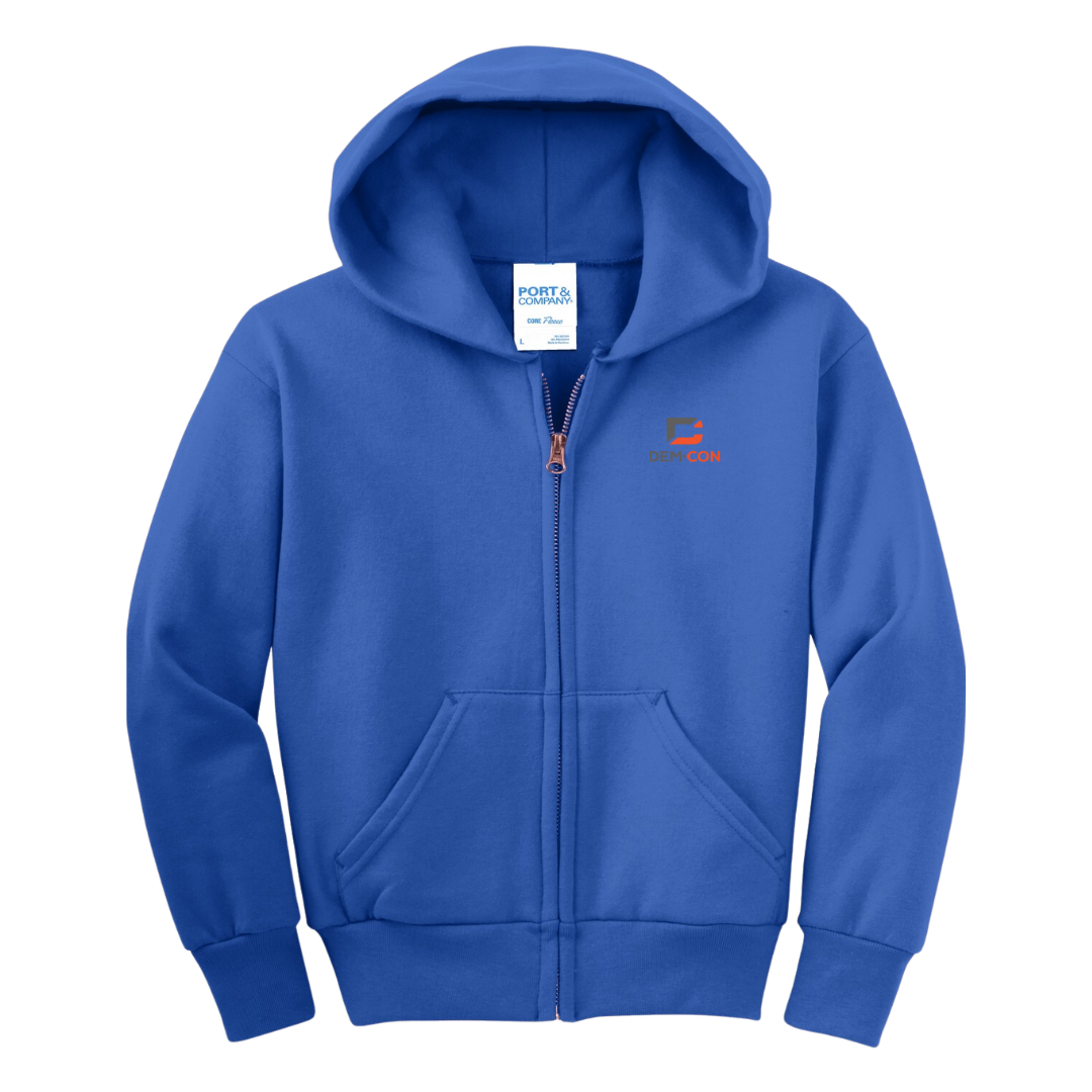 Youth Full Zip Hooded Sweatshirt