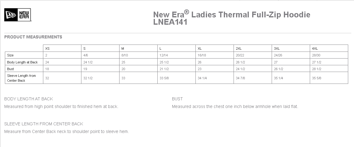 New Era Ladies Full Zip Hoodie