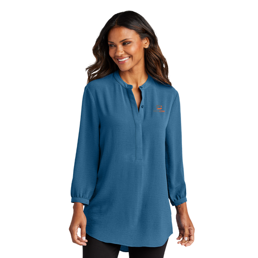 Women’s ¾ Sleeve Textured Crepe Tunic