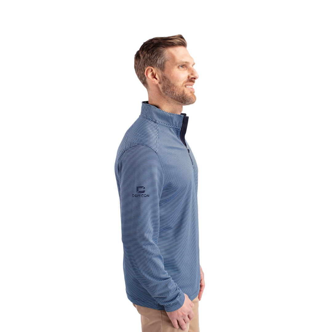 Cutter & Buck Eco Micro Stripe ¼ zip