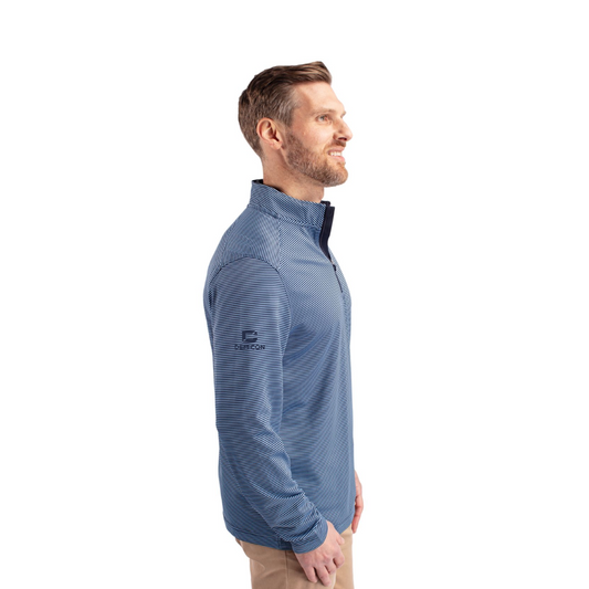 Cutter & Buck Eco Micro Stripe ¼ zip