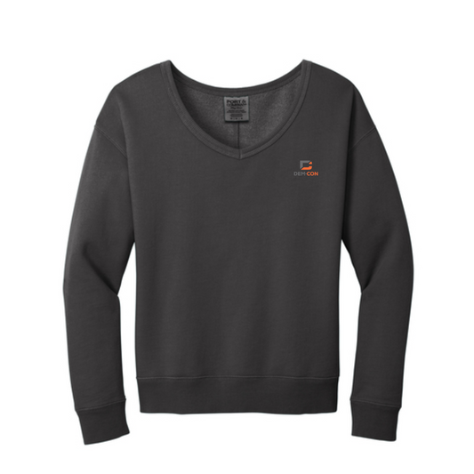 Women’s Beach Washed V-Neck Sweatshirt