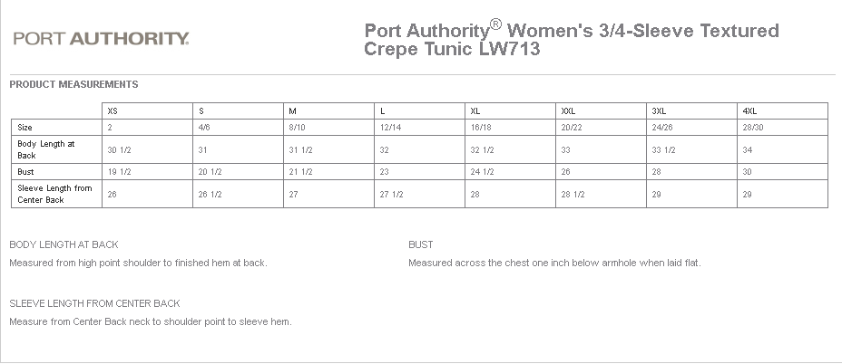 Women’s ¾ Sleeve Textured Crepe Tunic